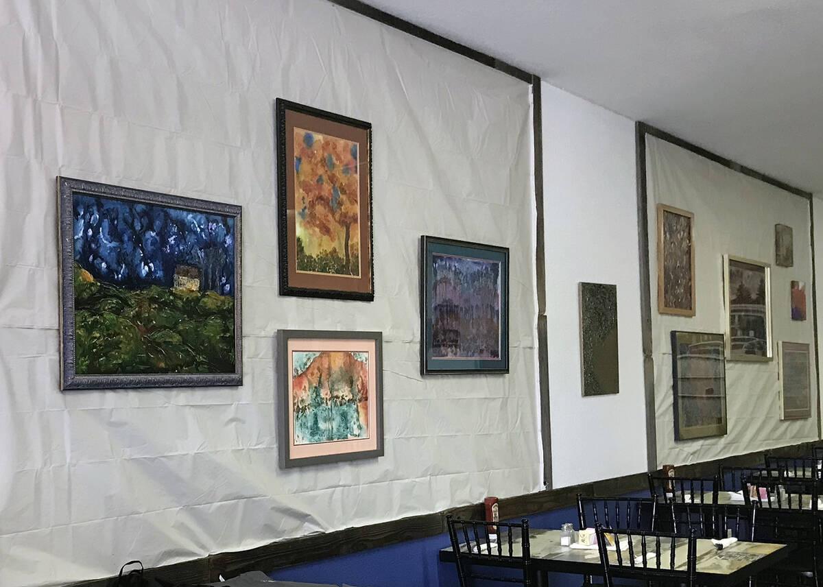Robin Hebrock/Pahrump Valley Times The Living Free Cafe is decorated with artwork, much of it m ...