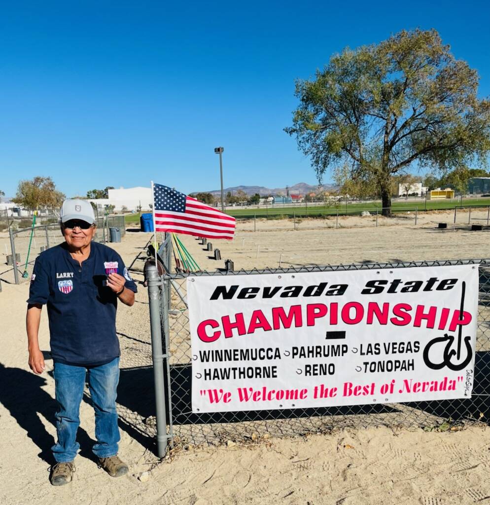 Special to Pahrump Valley Times Larry Auchoberry won the Elders B class at the 2022 Nevada Sta ...