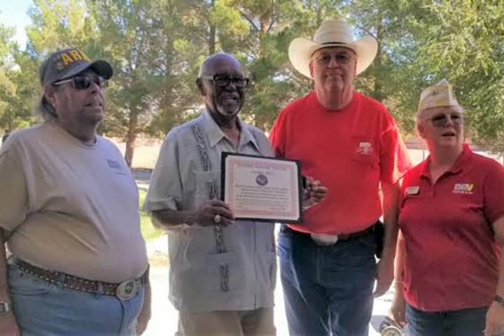 Special to the Pahrump Valley Times From left to right are DAV Chapter #15 Senior Vice Commande ...