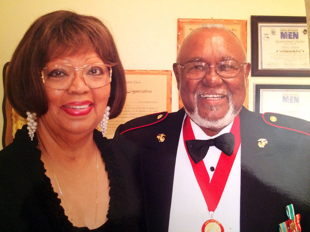 Special to the Pahrump Valley Times This photo shows Reggie Knight and his late wife Claudia, w ...