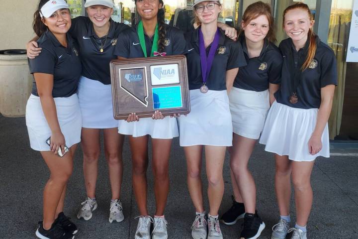 Special to Pahrump Valley Times The Pahrump Valley High School girls golf team was crowned the ...