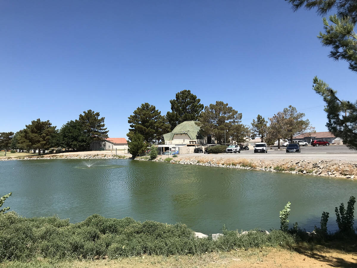 Robin Hebrock/Pahrump Valley Times This file photo shows the view across the water at Lakeview ...