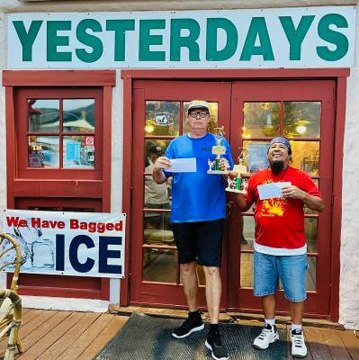 Special to Pahrump Valley Times The team of Lathan Dilger (left) and Steve Ochoa (right) finis ...