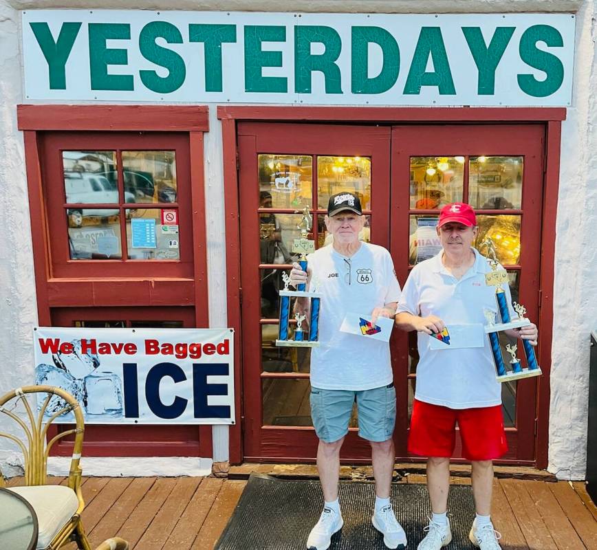 Special to Pahrump Valley Times The team of Bob Swain (left) and Joe Hogue (right) finished in ...