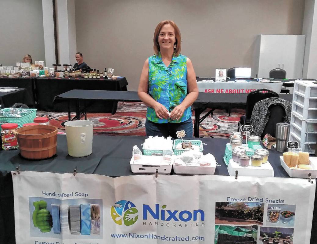 Selwyn Harris/Pahrump Valley Times file photo Rose Nixon, owner of Nixon Handcrafted was one of ...