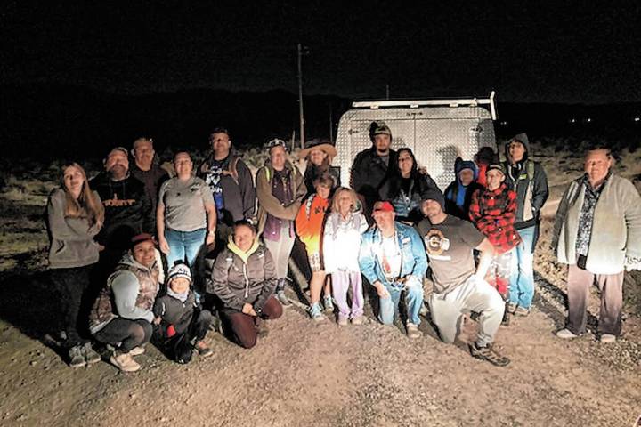 Special to the Pahrump Valley Times Twenty-one local residents climbed almost 3,000 feet to the ...