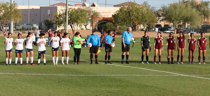 Danny Smyth/Pahrump Valley Times The Pahrump Valley girls soccer team defeated the Cheyenne De ...