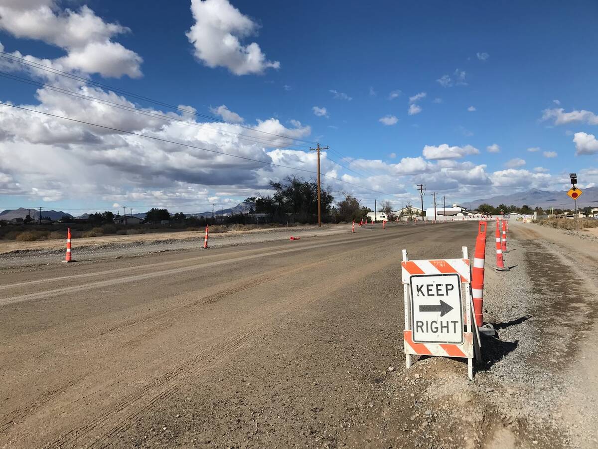 Robin /Hebrock Pahrump Valley Times On the Pahrump Valley Boulevard improvement project much of ...