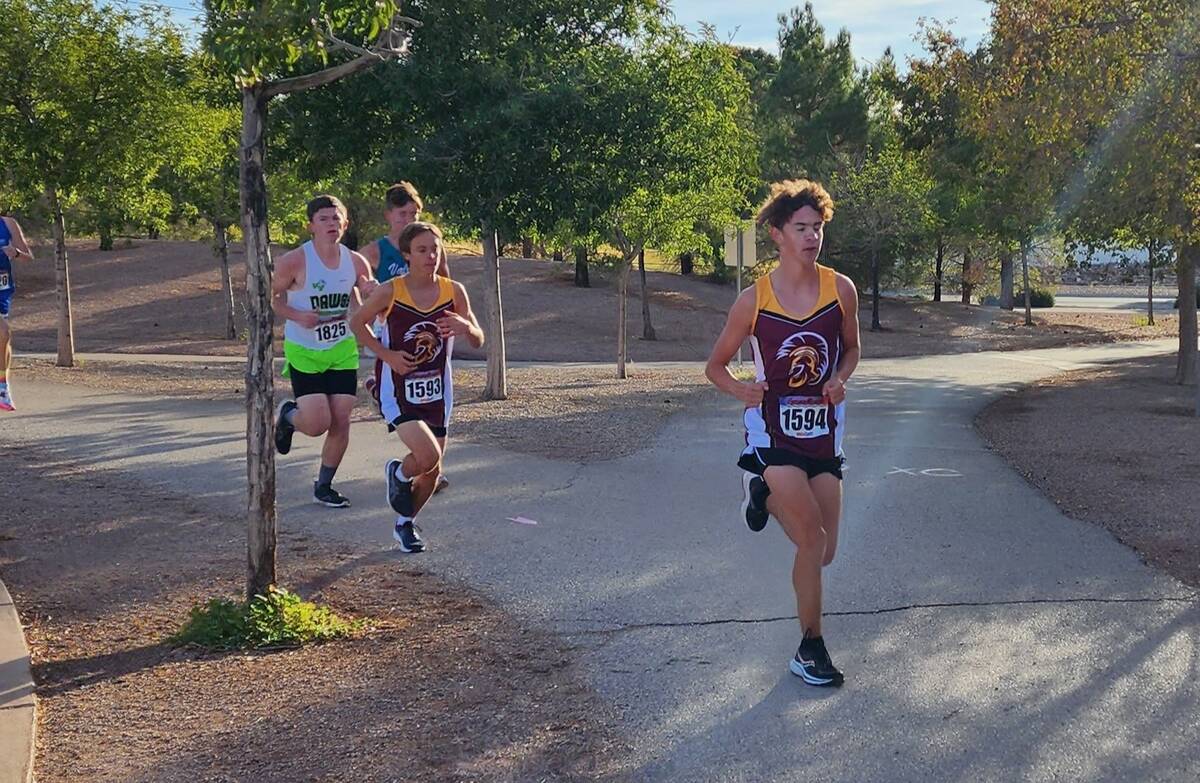 Danny Smyth/Pahrump Valley Times The Pahrump Valley cross-country team participated in the Nev ...