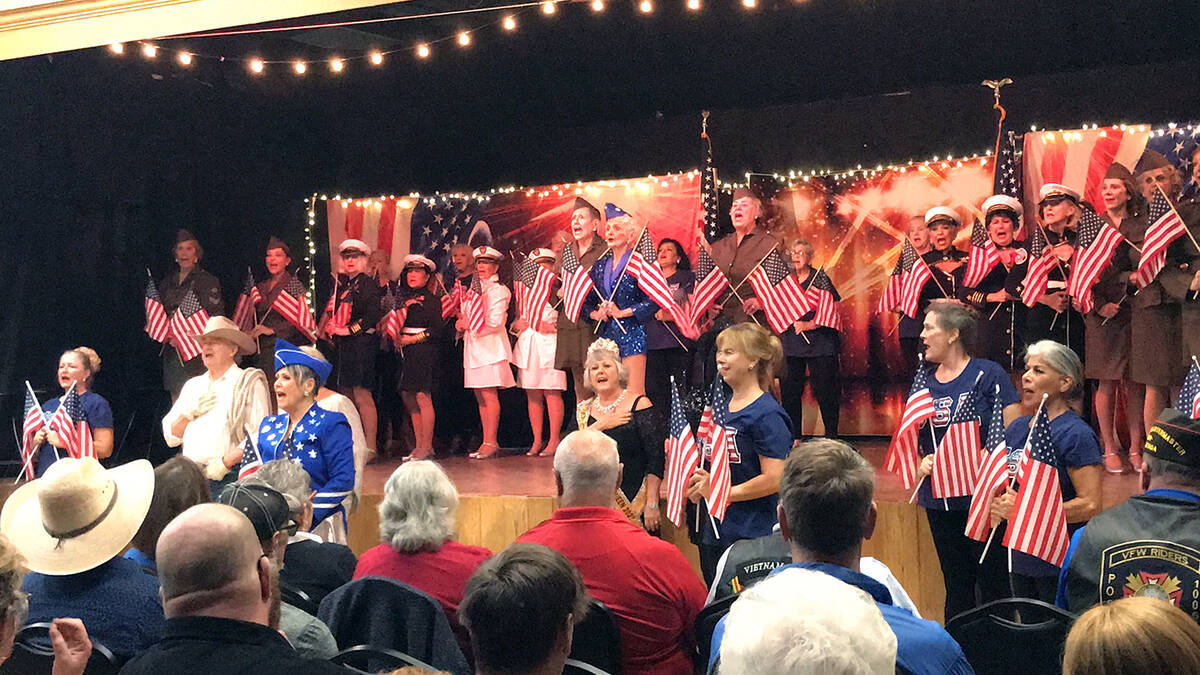 Robin Hebrock/Pahrump Valley Times The Nevada Silver Tappers hosted a USO Show this past Saturd ...