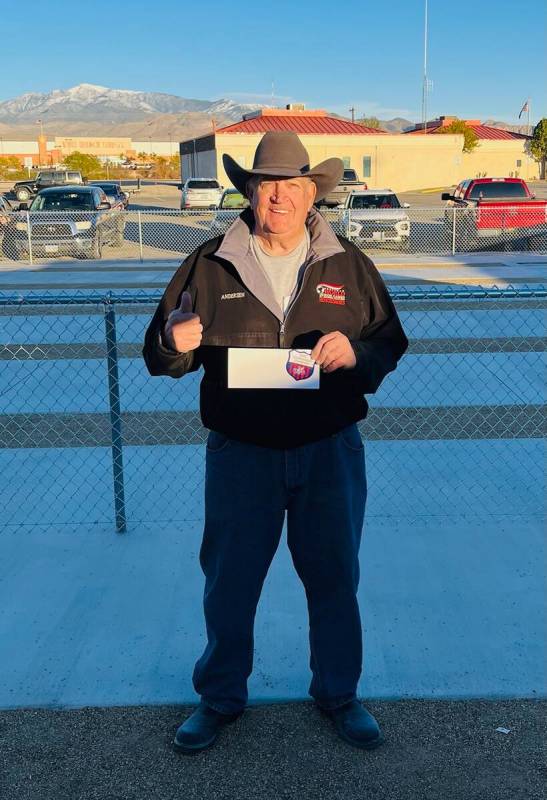 Special to Pahrump Valley Times Dennis Anderson took home first place in the A class at the NSH ...