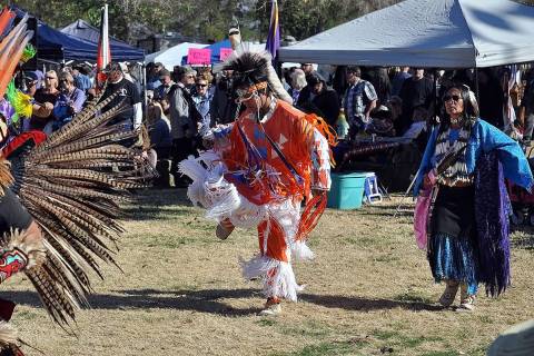 Horace Langford Jr./Pahrump Valley Times file The opening dance at the Pahrump Intertribal Soc ...