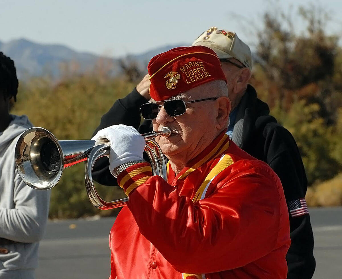 Horace Langford Jr./Pahrump Valley Times A member of the local Marine Corps League is pictured ...
