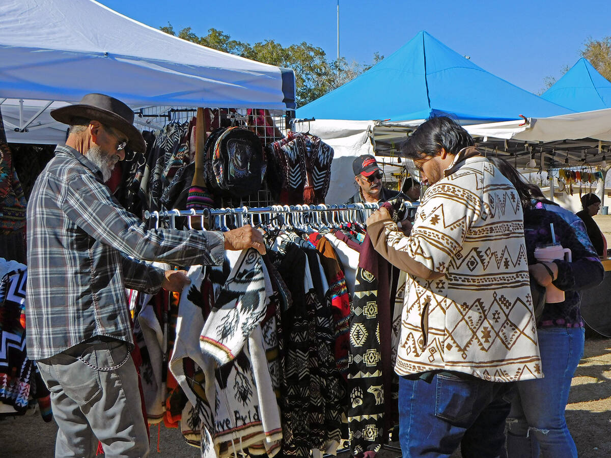 Robin Hebrock/Pahrump Valley Times Vendors saw brisk business at the Pahrump Social Powwow.