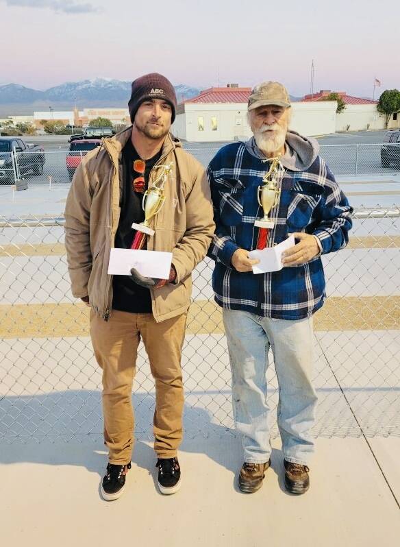 Special to Pahrump Valley Times Jefferson Counts (left) and Lawrence Workman (right) finished ...