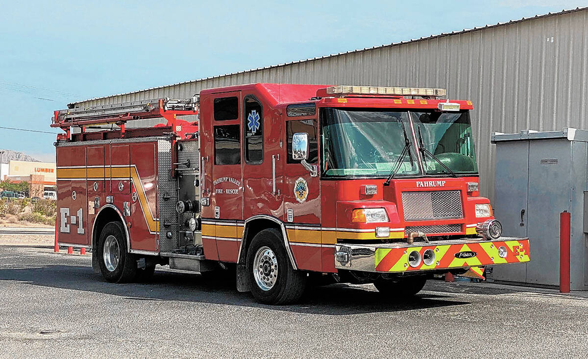 File photo Pahrump Valley Fire and Rescue (reserve) Engine 1