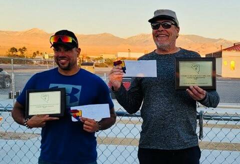 Special to Pahrump Valley Times The team of Rai Adams (left) and Lathan Dilger took home the t ...