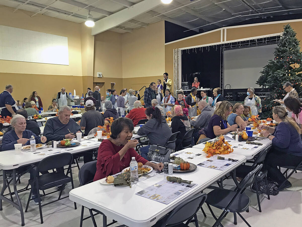 Robin Hebrock/Pahrump Valley Times A large crowd packed into the NyE Communities Coalition Acti ...