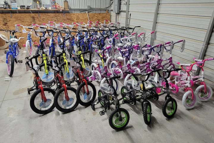 Special to the Pahrump Valley Times Avery Sampson's 3rd Annual Bikes for Christmas drive has br ...