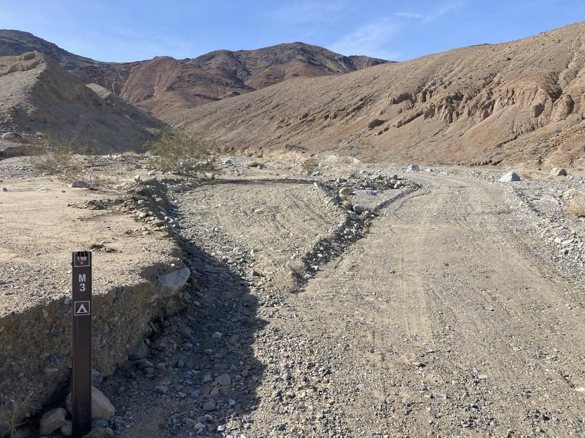 National Park Service Campsite M3 along Marble Canyon Road in Death Valley National Park.