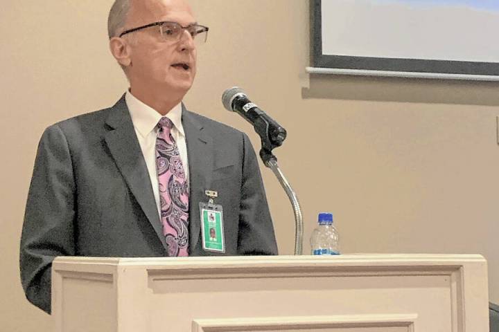 Brent Schanding/Pahrump Valley Times file Nye County School District Superintendent Warren Shil ...
