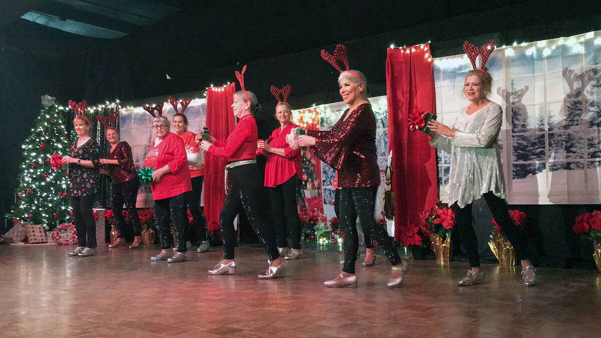 Robin Hebrock/Pahrump Valley Times Nevada Silver Tappers grace their stage with the fancy footw ...