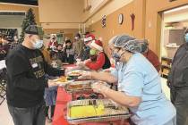 Robin Hebrock/Pahrump Valley Times The Community Christmas Eve Dinner in 2021. This year's even ...