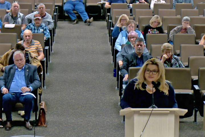 Screenshot Michele Fiore, who was recently appointed Pahrump justice of the peace for Departmen ...