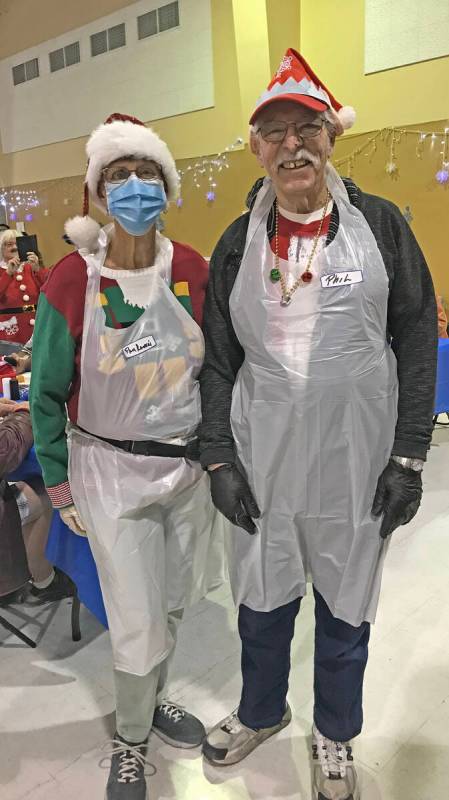 Robin Hebrock/Pahrump Valley Times Volunteers Pam and Phil Raneri, representing the local Moose ...