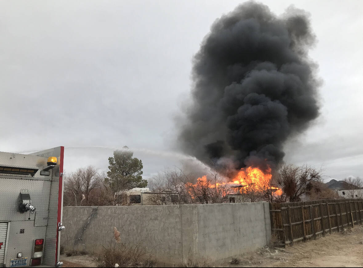 Nye County Sheriff's Office Pahrump Valley Fire & Rescue is investigating the cause of a Dec. 3 ...