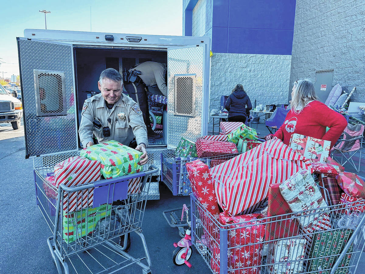 Special to the Pahrump Valley Times Nye County Sheriff's Office deputies and volunteers prepar ...