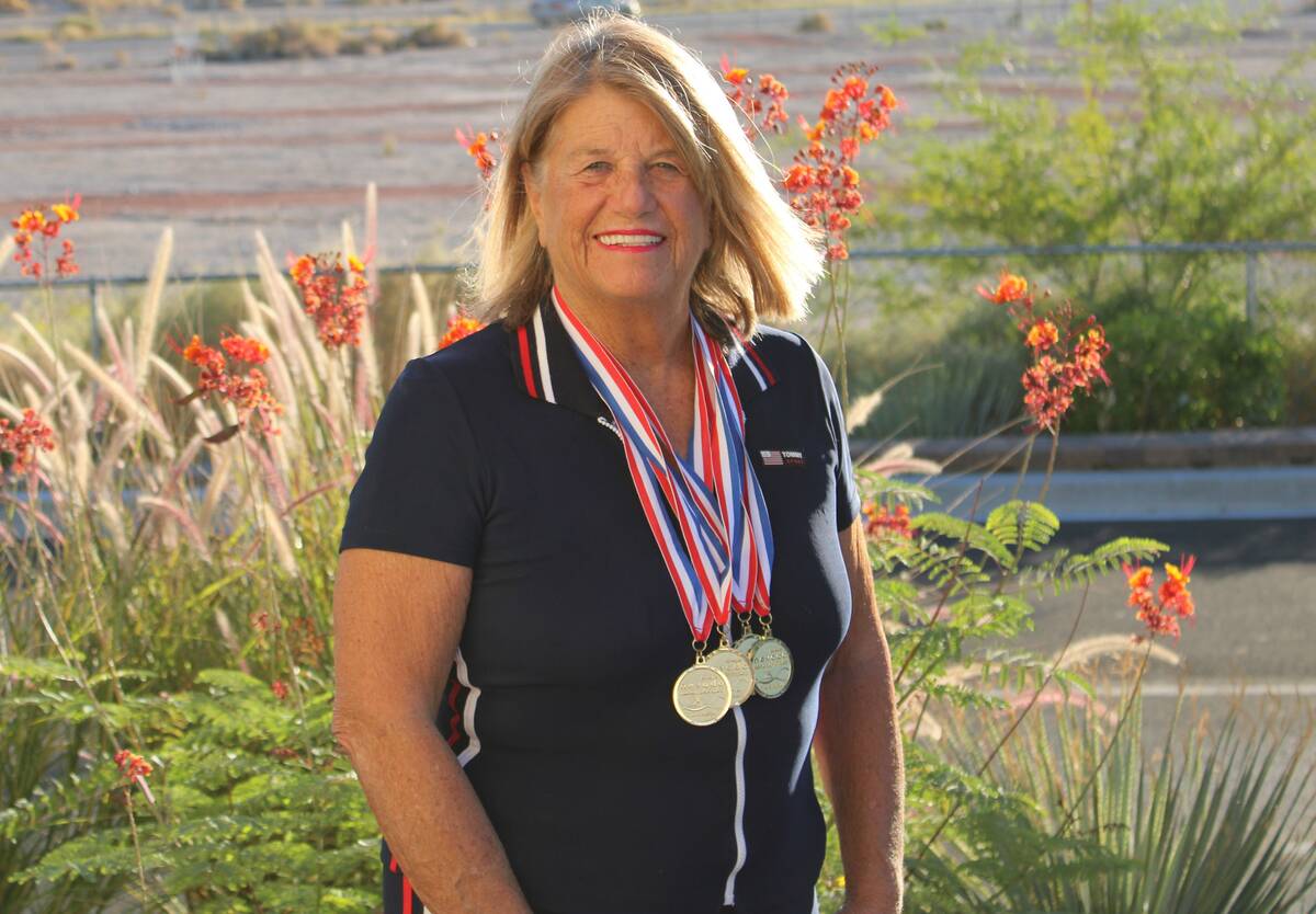 Danny Smyth/Pahrump Valley Times Cathy Behrens is a 5-time Nevada Senior Games state champion s ...
