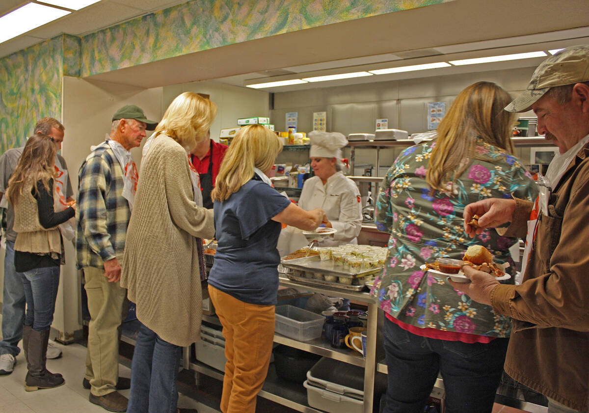 Robin Hebrock/Pahrump Valley Times In this file photo, Crab Fest goers line up in eager anticip ...