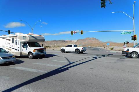 Robin Hebrock/Pahrump Valley Times This photo shows the intersection of Highway 160, also known ...