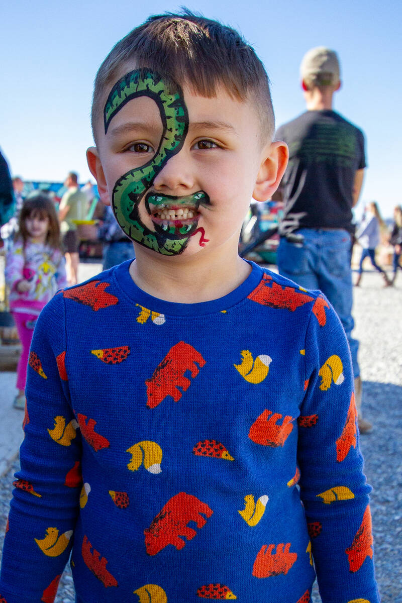John Clausen/Pahrump Valley Times Face painting was just one of the many fun activities for peo ...