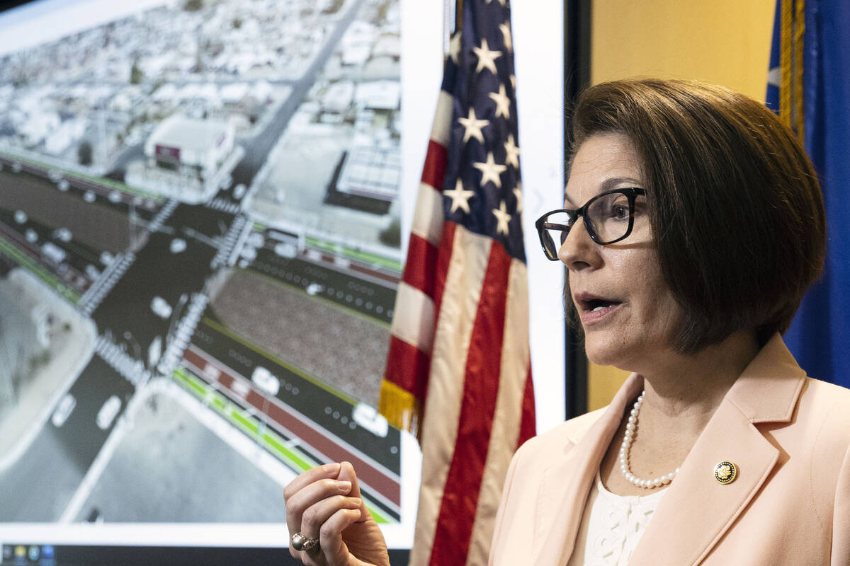 U.S. Sen. Catherine Cortez Masto, D-Nev., joined city of Henderson officials to highlight the $ ...