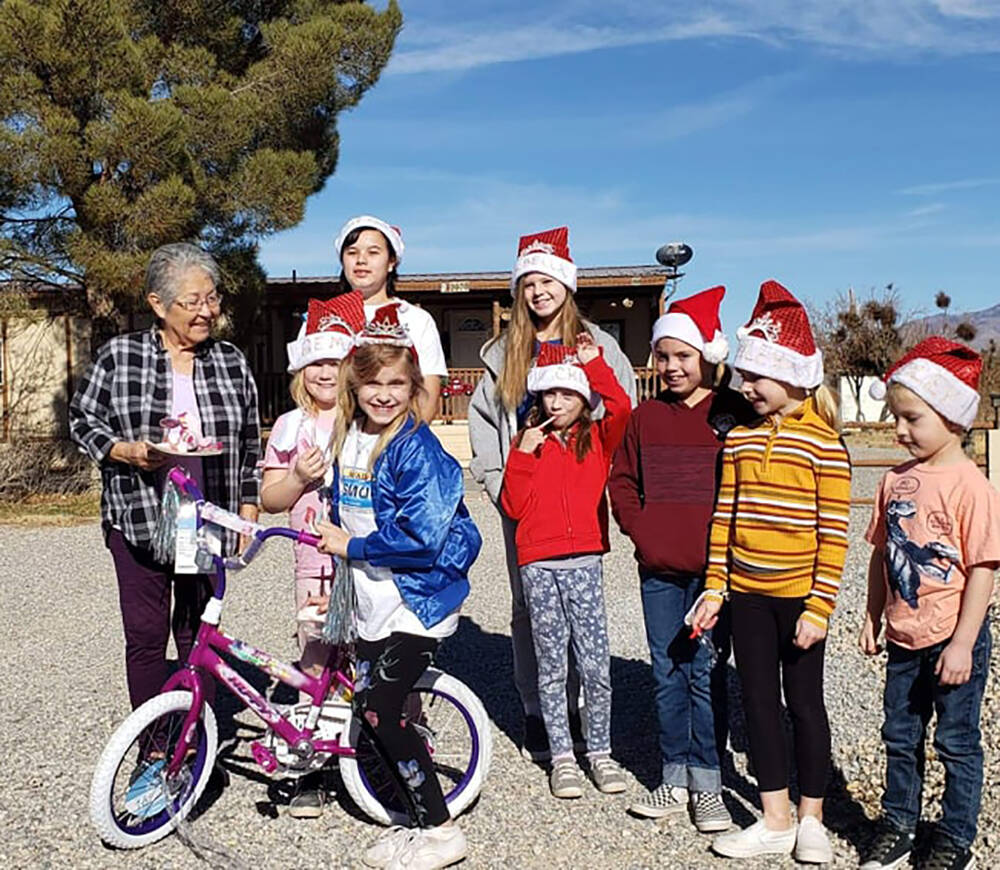 Special to the Pahrump Valley Times This photo shows Avery Sampson and her fellow Nye County Ci ...