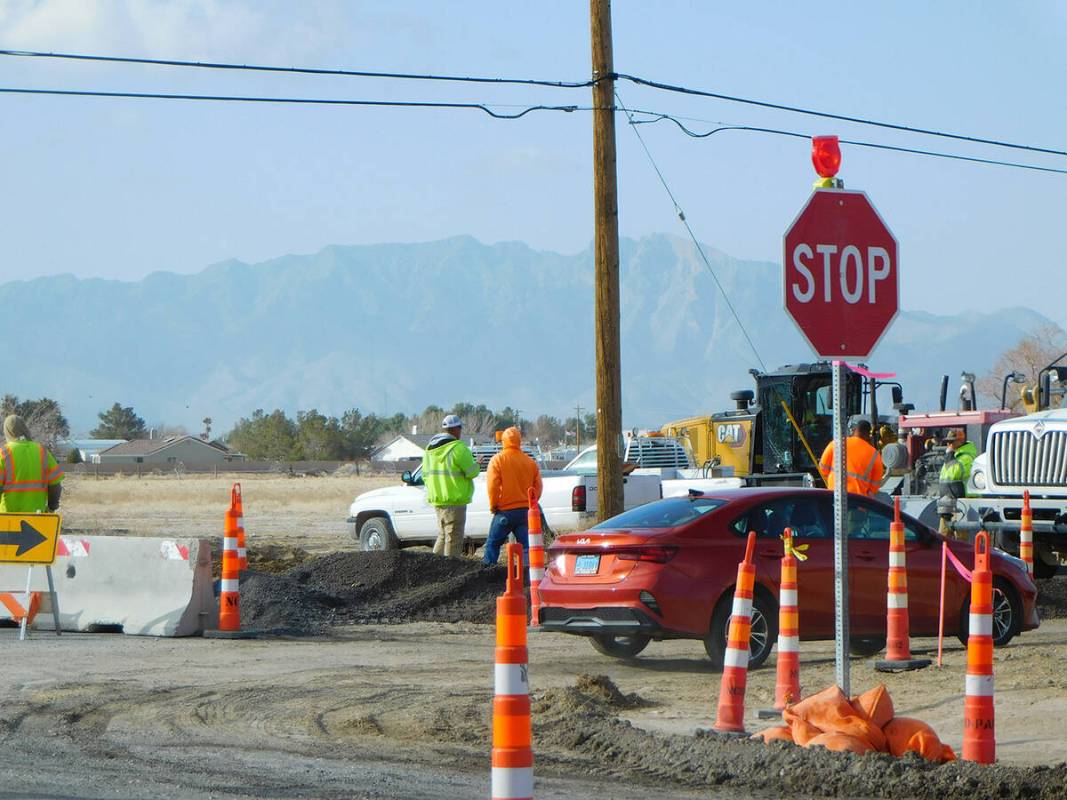 Robin Hebrock/Pahrump Valley Times Taken Tuesday, February 14, this photo shows Nye County Publ ...