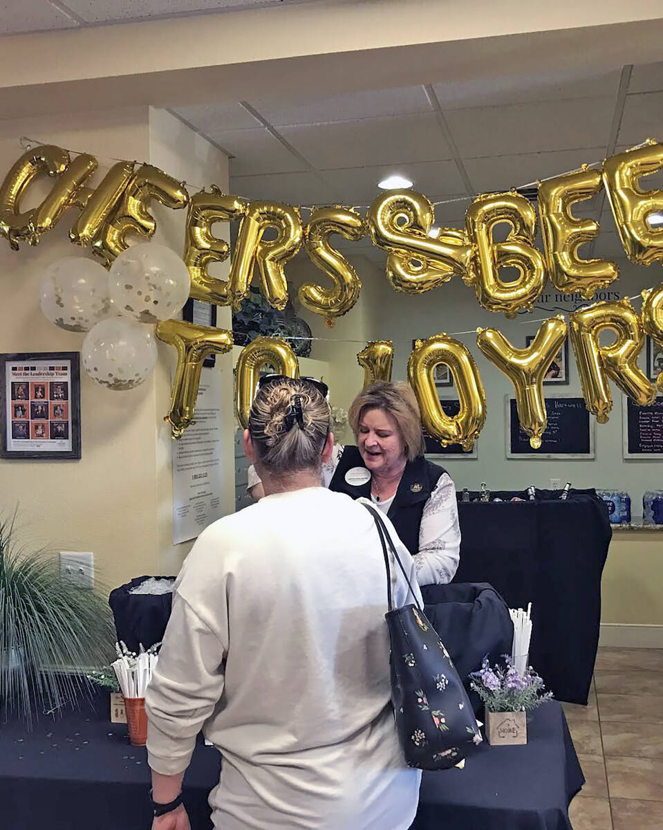 Robin Hebrock/Pahrump Valley Times The drink station at the Inspirations 10 year Anniversary pa ...