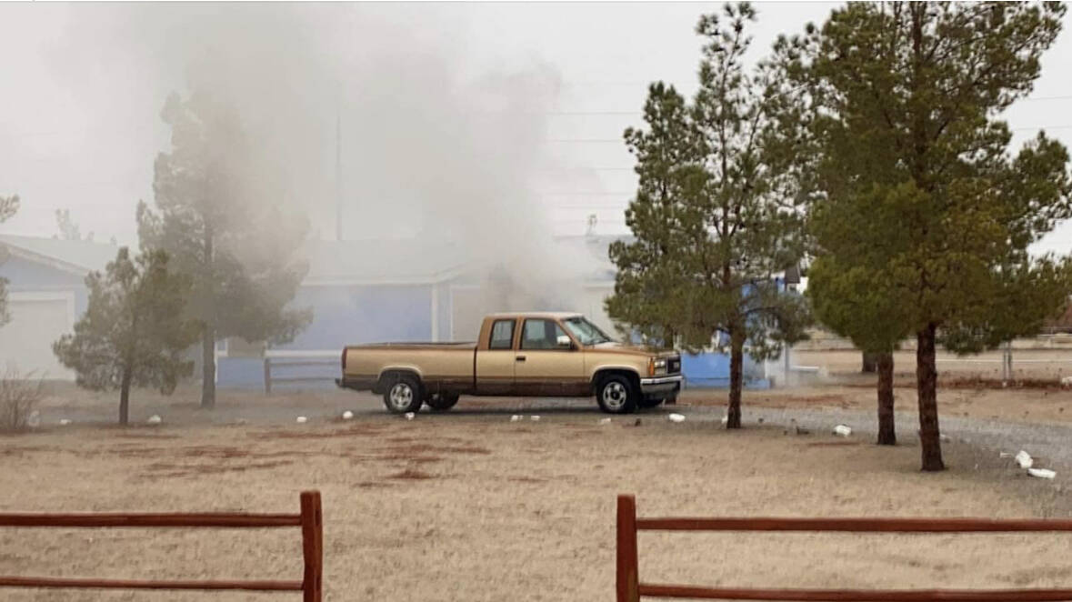 Special to the Pahrump Valley Times One man is dead after a fire broke out Saturday afternoon a ...