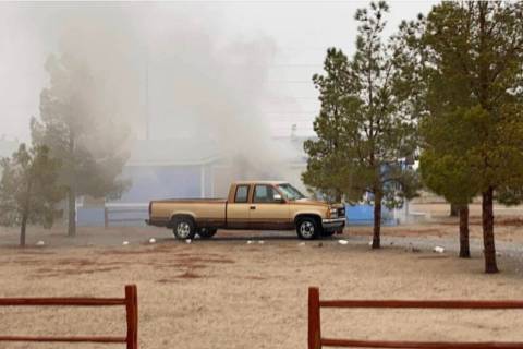 Special to the Pahrump Valley Times One man is dead after a fire broke out Saturday afternoon a ...