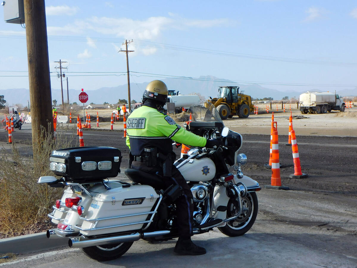 Robin Hebrock/Pahrump Valley Times Nye County Sheriff's Office motorcycle units will also get n ...