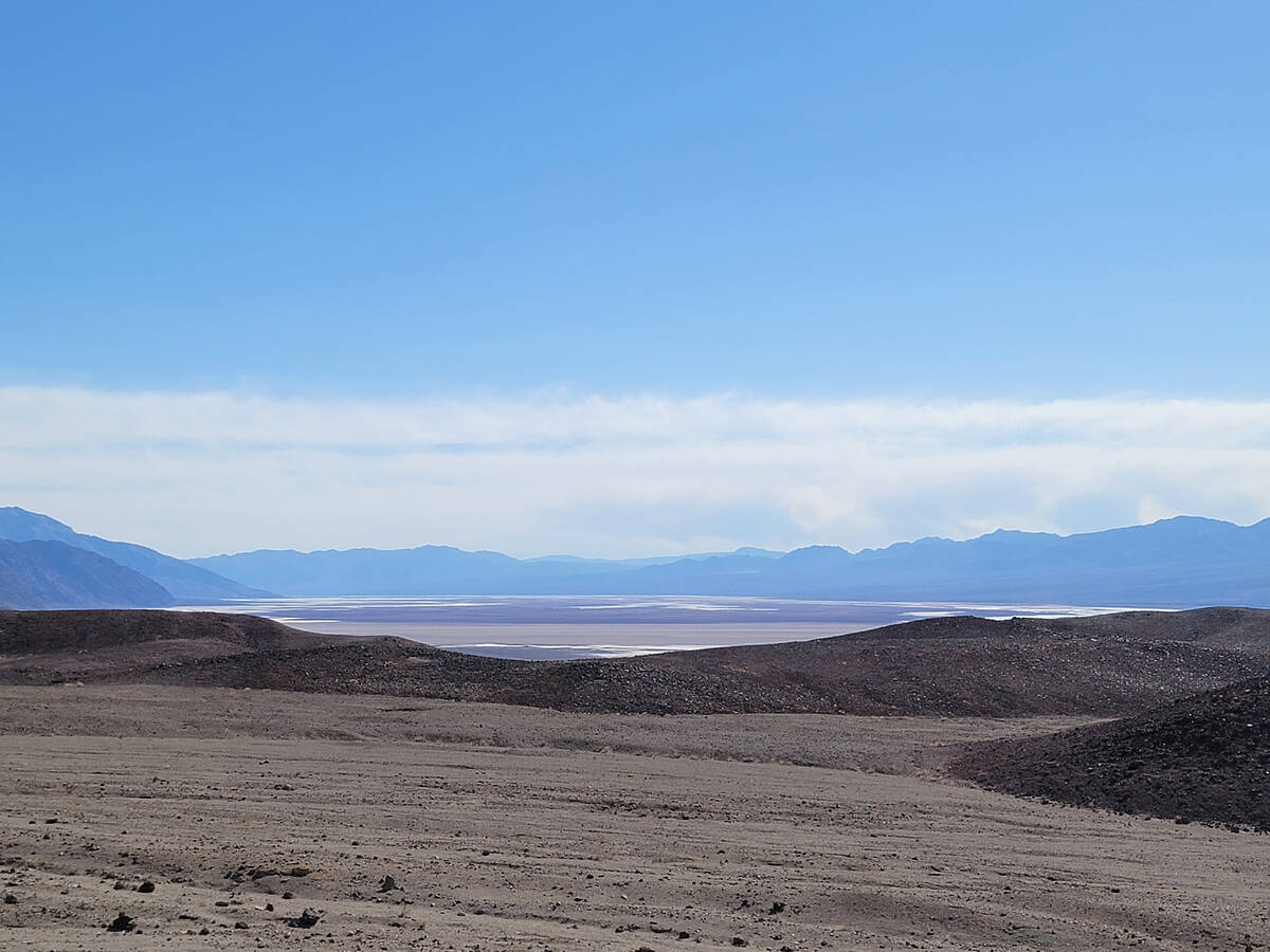 Death Valley's salt flats and Badwater Basin seen from Artists Drive. (Natalie Burt/Special to ...