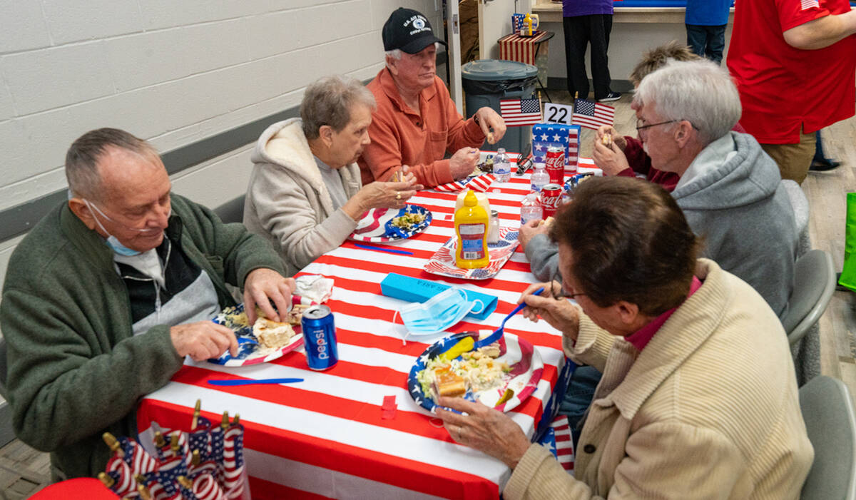 John Clausen/Pahrump Valley Times The Disabled American Veterans Chapter #15 Auxiliary prepared ...
