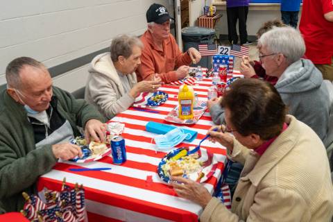 John Clausen/Pahrump Valley Times The Disabled American Veterans Chapter #15 Auxiliary prepared ...