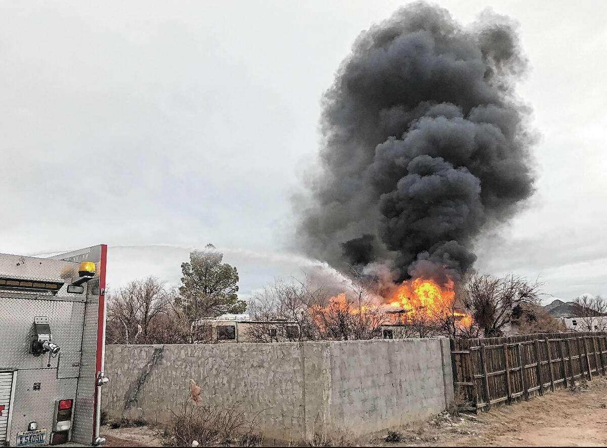 Nye County Sheriff's Office Pahrump Valley Fire & Rescue is investigating the cause of a Dec. 3 ...