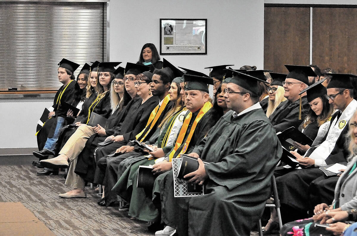 Horace Langford Jr./Pahrump Valley Times file Great Basin College graduation ceremony in Pahrum ...