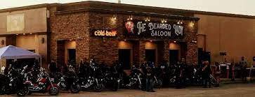 Special to the Pahrump Valley Times file Motorcycles line the lot at The Bearded Lady Saloon i ...