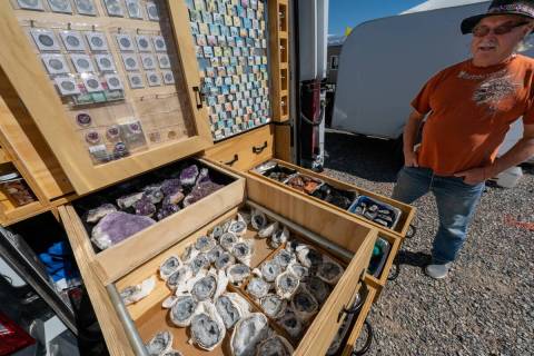 John Clausen/Pahrump Valley Times VFW Swap Meet : Unique goods and curiosities are for sale by ...