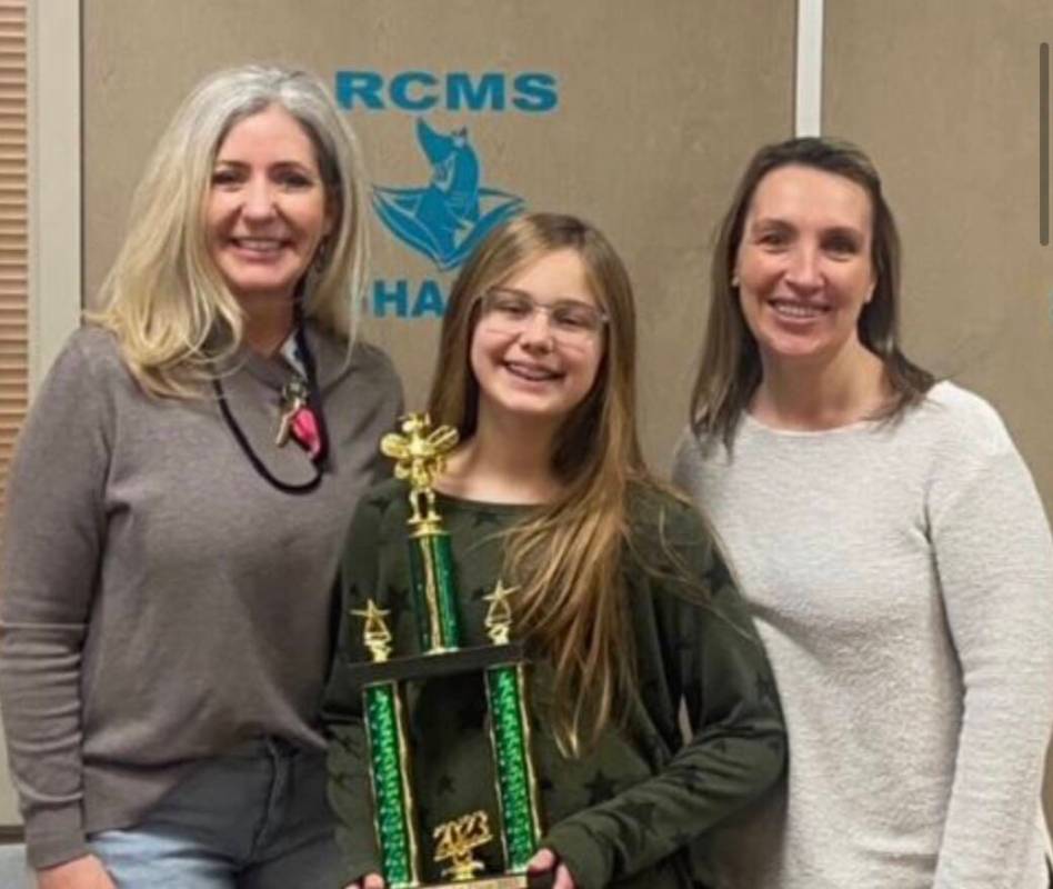 Special to the Pahrump Valley Times Jaycie Hayes, a sixth-grader at Rosemary Clarke Middle Scho ...